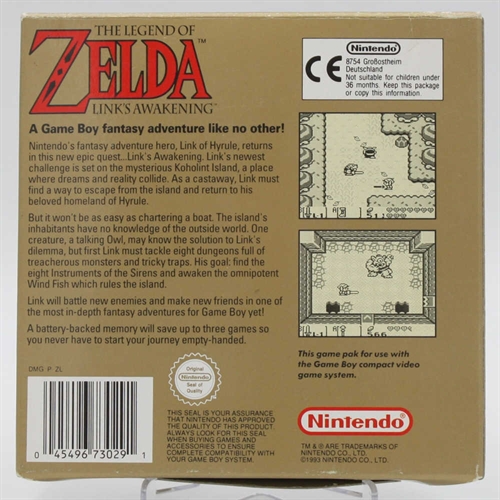 The Legend of Zelda: Link\'s Awakening - Gameboy Original - Complete In Box (A-Grade) (Used) (ENG)